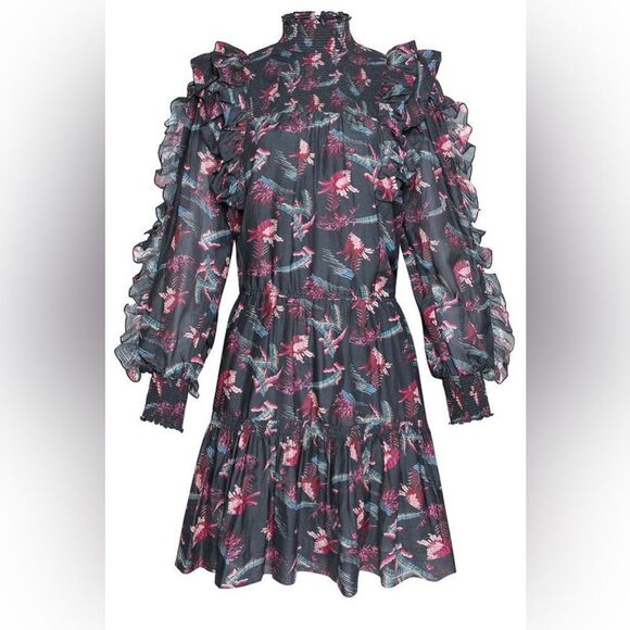 BEULAH Printed Mini Dress - Picture 2 of 6